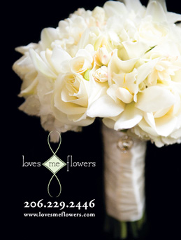 Printed Ad for Loves Me Flowers