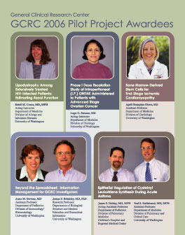 Poster Celebrating the GCRC 2006 Pilot Project Awardees