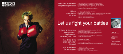 Poster for the University of Washington Department of HSAS&F Computer Support Division