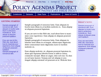Website for the Policy Agendas Project