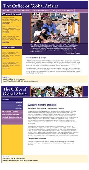 Website for The Office of Global Affairs